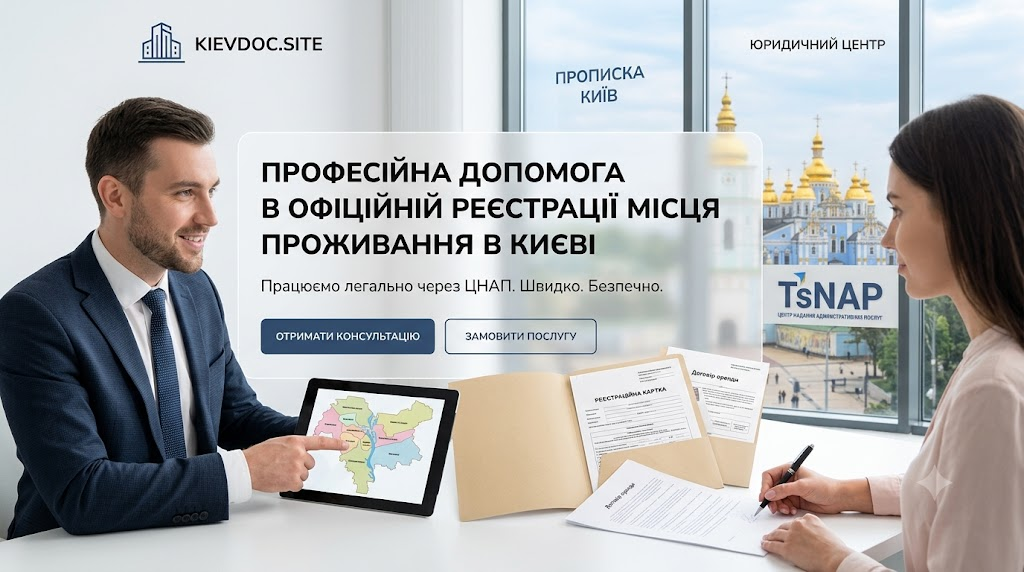 Прописка в Киеве в Шевченковском районе